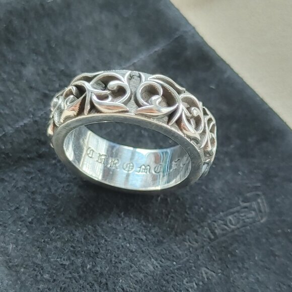 Chrome Hearts Eternity Vine Band ring size US 9 New 12.89gr 925 Sterling Silver - Picture 1 of 12